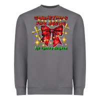 Storm festive christmas message with crosses Heavyweight Sweatshirt - CowhideDigitalArt