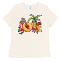 Bone Love peach summer Ladies Tee - NancyCooperArtShop