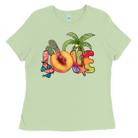 Matcha Love peach summer Ladies Tee - NancyCooperArtShop