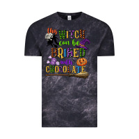 Cloud Black this witch can be bribed with chocolate Vintage Tee - CowGirlArtShop