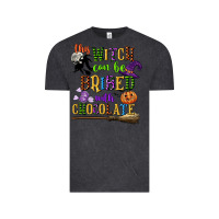 Vintage Black this witch can be bribed with chocolate Vintage Tee - CowGirlArtShop