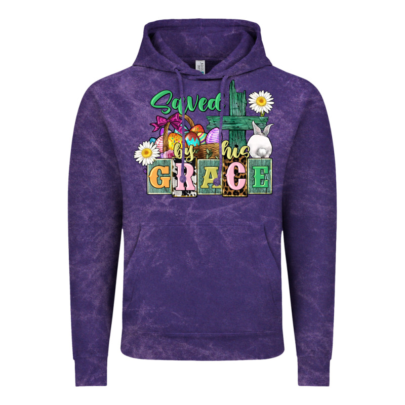 Saved By His Grace Easter Vintage Hoodie by CowGirlArtShop | Teevron