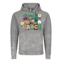 Cloud Rock Saved by his grace Easter Vintage Hoodie - CowGirlArtShop