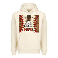 Tofu Baseball Mom Messy Bun Premium Hoodie - CowhideDigitalArt