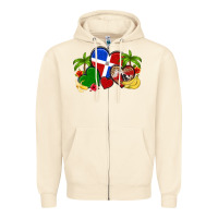 Sandshell dominican republic hearts Zipper Hoodie - Artiststas