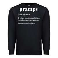 Black Grandpa Gift for Gramps, Fathers Day Birthday Gift Idea Premium Sweatshirt - trangStudio