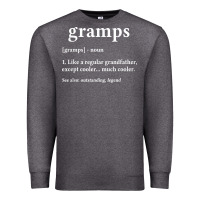 Charcoal Heather Grandpa Gift for Gramps, Fathers Day Birthday Gift Idea Premium Sweatshirt - trangStudio