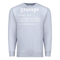 Heather Grey Grandpa Gift for Gramps, Fathers Day Birthday Gift Idea Premium Sweatshirt - trangStudio