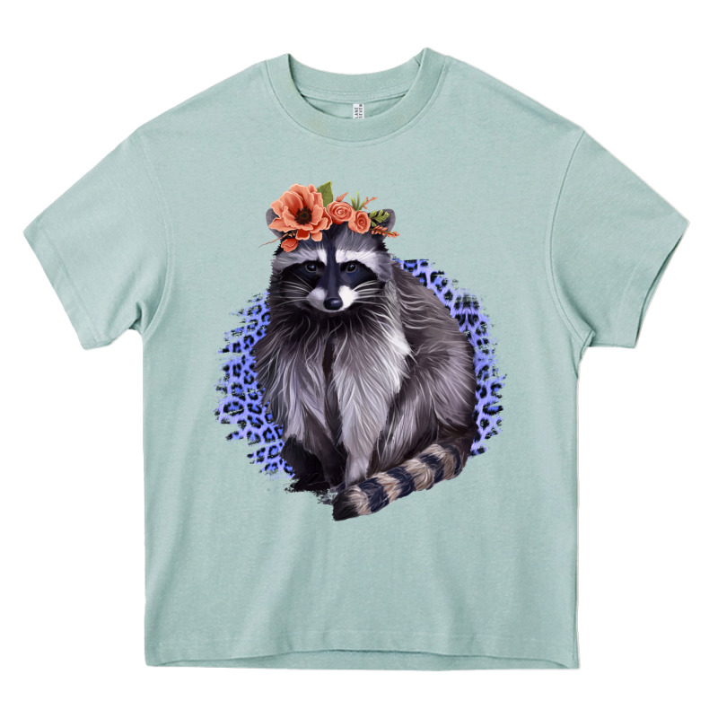 Raccoon With Flowers Heavy Core Tee by Bettercallsaul | Teevron
