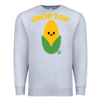Heather Grey corn t  shirt c r o p t o p t  shirt Premium Sweatshirt - trangStudio