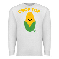 Oatmeal Heather corn t  shirt c r o p t o p t  shirt Premium Sweatshirt - trangStudio