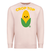 Pale Pink corn t  shirt c r o p t o p t  shirt Premium Sweatshirt - trangStudio