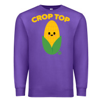 Purple corn t  shirt c r o p t o p t  shirt Premium Sweatshirt - trangStudio