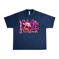 Navy love christmas pink Urban Heavy Tee - CowGirlArtShop