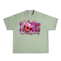 Oil Green love christmas pink Urban Heavy Tee - CowGirlArtShop