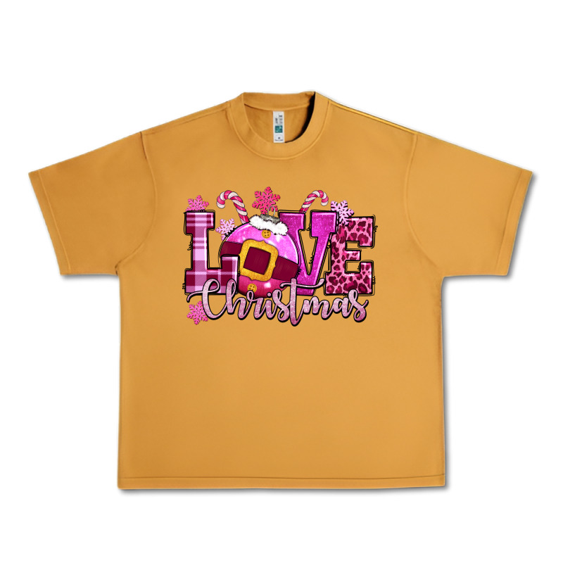 Love Christmas Pink Urban Heavy Tee by CowGirlArtShop | Teevron