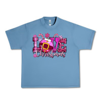 Pebble Blue love christmas pink Urban Heavy Tee - CowGirlArtShop