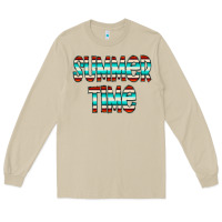Mushroom summer time serape doodle Long Sleeve Tee - CowCowDesign