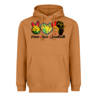 Meerkat peace love juneteenth Heavyweight Hoodie - BarkalooDesign