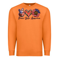 Carrot peace love america Premium Sweatshirt - BarkalooDesign