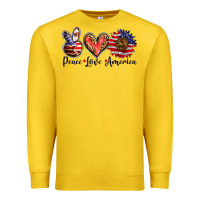 Lemon peace love america Premium Sweatshirt - BarkalooDesign