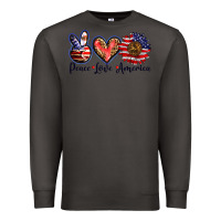 Smoke peace love america Premium Sweatshirt - BarkalooDesign