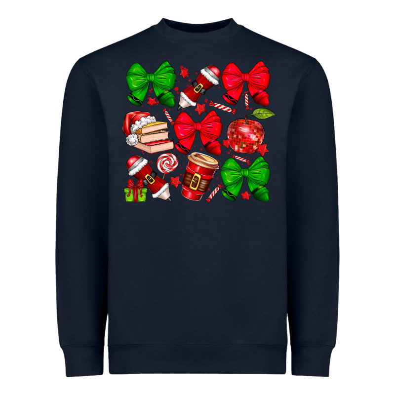 Christmas Teacher Heavyweight Sweatshirt by CowhideDigitalArt | Teevron