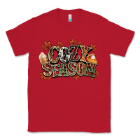 Red Cozy season Fall Classic Tee - NancyCooperArtShop