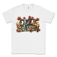 White Cozy season Fall Classic Tee - NancyCooperArtShop