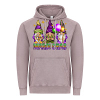 Vintage Zinc mardi gras with gnomies Vintage Hoodie - HowdyJamesFarm