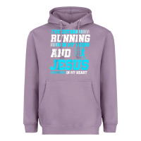 Lavender Christian Runner Half Marathon Running Race Jesus Gift Heavyweight Hoodie - trangStudio