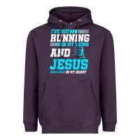 Plum Christian Runner Half Marathon Running Race Jesus Gift Heavyweight Hoodie - trangStudio