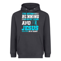 Smoke Christian Runner Half Marathon Running Race Jesus Gift Heavyweight Hoodie - trangStudio