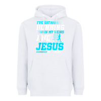 White Christian Runner Half Marathon Running Race Jesus Gift Heavyweight Hoodie - trangStudio