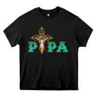 Black Papa Jesus with Cross Heavy Core Tee - Bettercallsaul