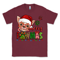 Burgundy merry pawmas christmas chihuahua Classic Tee - Jasminsmagicworld