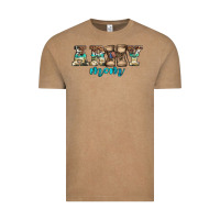 Vintage Coffee western camo pattern army mom Vintage Tee - Jasminsmagicworld