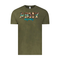 Vintage Olive western camo pattern army mom Vintage Tee - Jasminsmagicworld