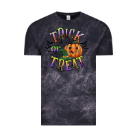 Cloud Black trick or treat Vintage Tee - CowGirlArtShop