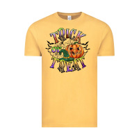 Vintage Mustard trick or treat Vintage Tee - CowGirlArtShop