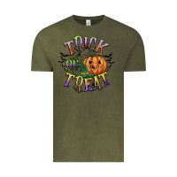 Vintage Olive trick or treat Vintage Tee - CowGirlArtShop