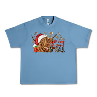 Pebble Blue merry christmas yall Urban Heavy Tee - CowGirlArtShop