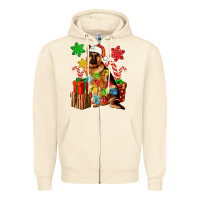 Sandshell christmas german shepherd Zipper Hoodie - Artiststas