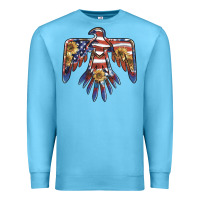 Ocean Blue thunderbird usa Premium Sweatshirt - BarkalooDesign