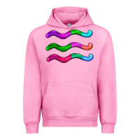 Fuchsia Pink worm jelly Urban Hoodie - AdoDesignShop