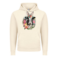 Vintage Artic Happy Easter Cow Easter Day Vintage Hoodie - CowGirlArtShop