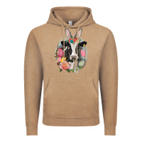 Vintage Coffee Happy Easter Cow Easter Day Vintage Hoodie - CowGirlArtShop
