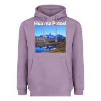 Lavender Bolivia Huayna Potosi Mountain Andes Art Heavyweight Hoodie - trangStudio