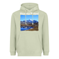 Matcha Bolivia Huayna Potosi Mountain Andes Art Heavyweight Hoodie - trangStudio