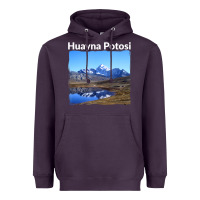 Plum Bolivia Huayna Potosi Mountain Andes Art Heavyweight Hoodie - trangStudio